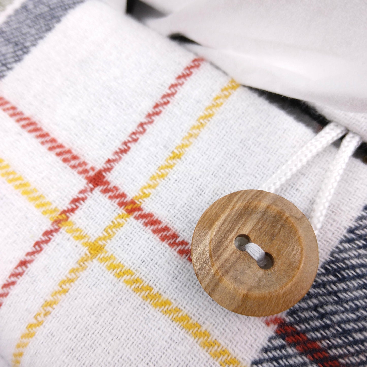 Rectangular Fabric Tissue Box Cover - Green Plaid