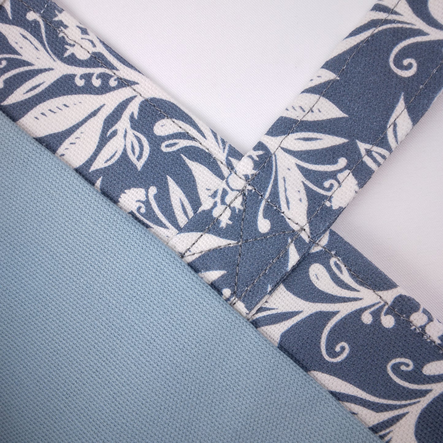 Mini Tote Bag - Wildflowers on Dark Blue