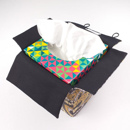 Cube Fabric Tissue Box Cover - Grey Paisley