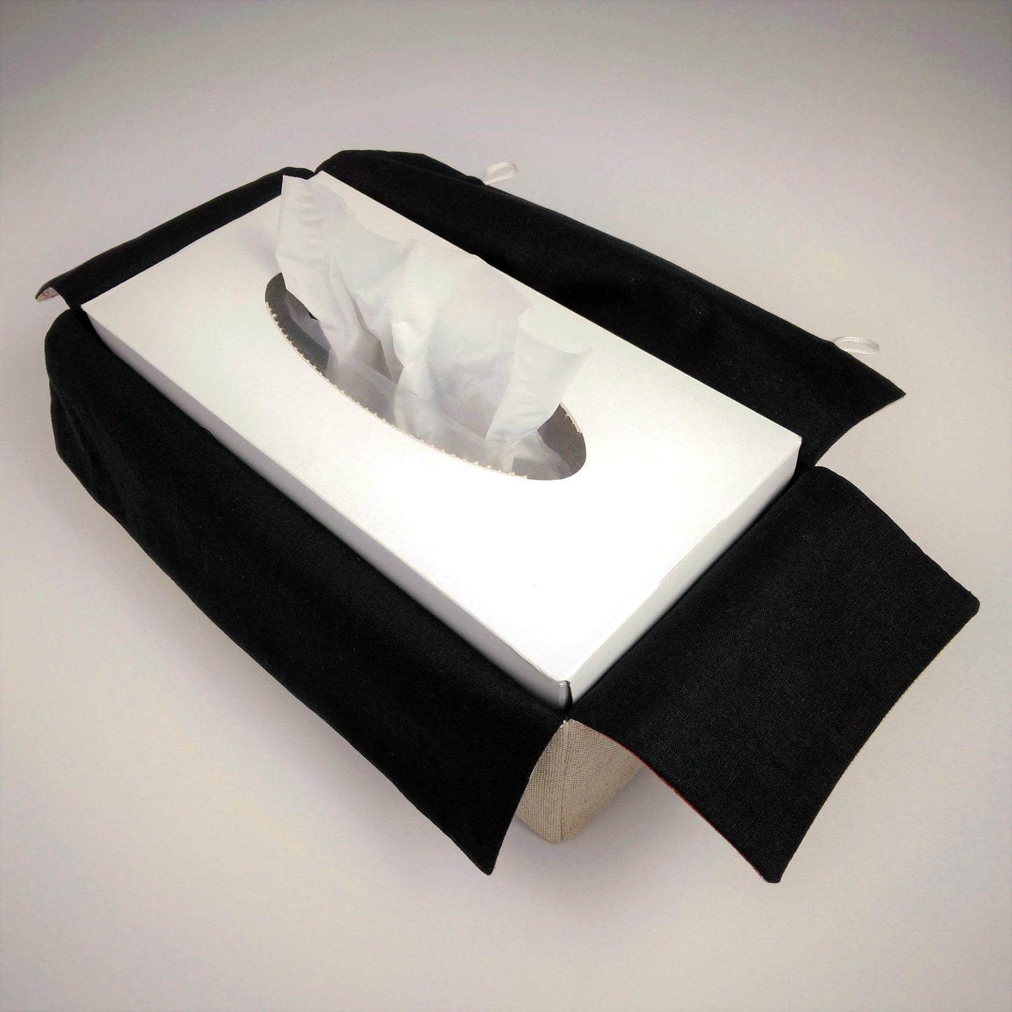 Rectangular Fabric Tissue Box Cover - Platinum Jubilee