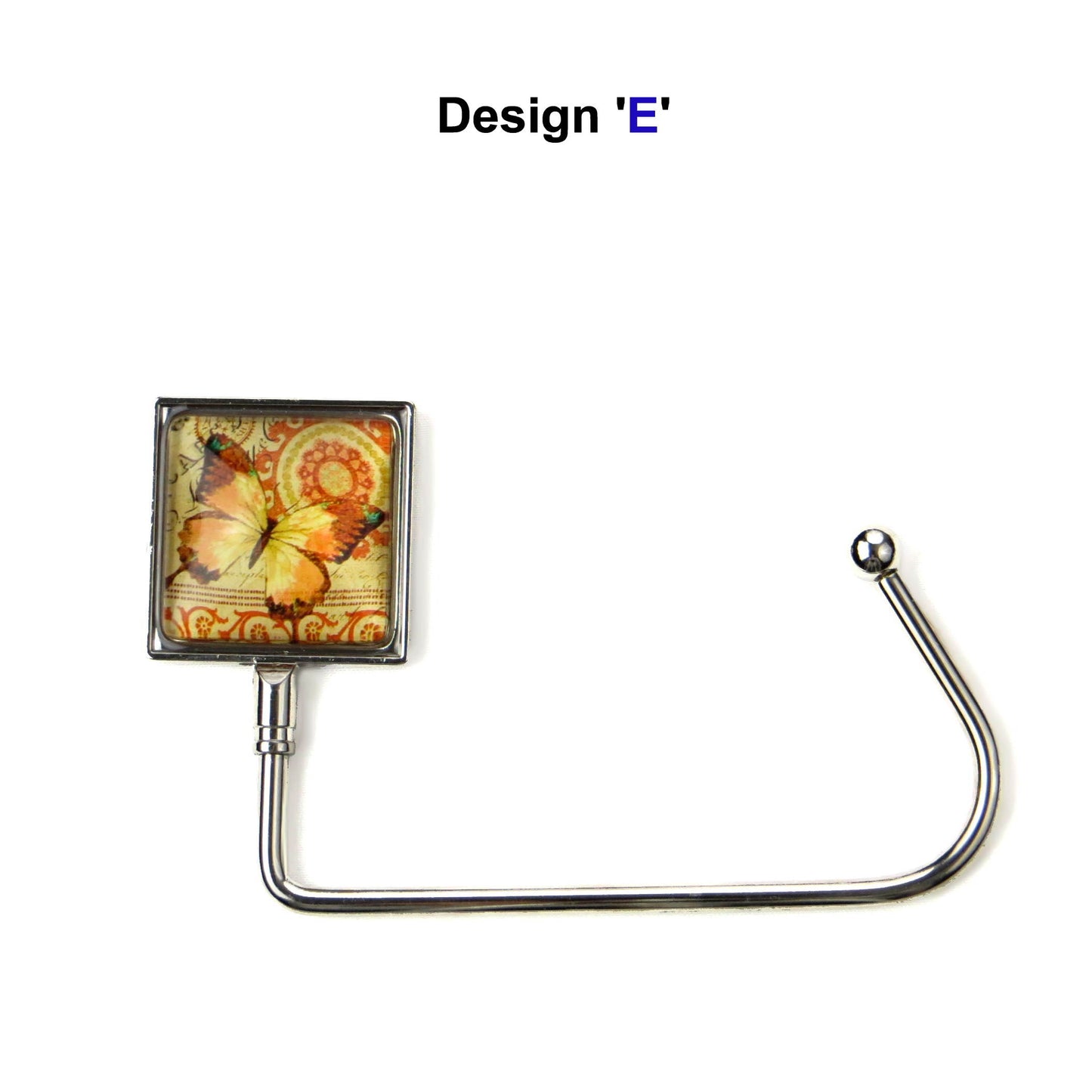 Handbag hook for hanging accessories on tables, ledges, and shelves
